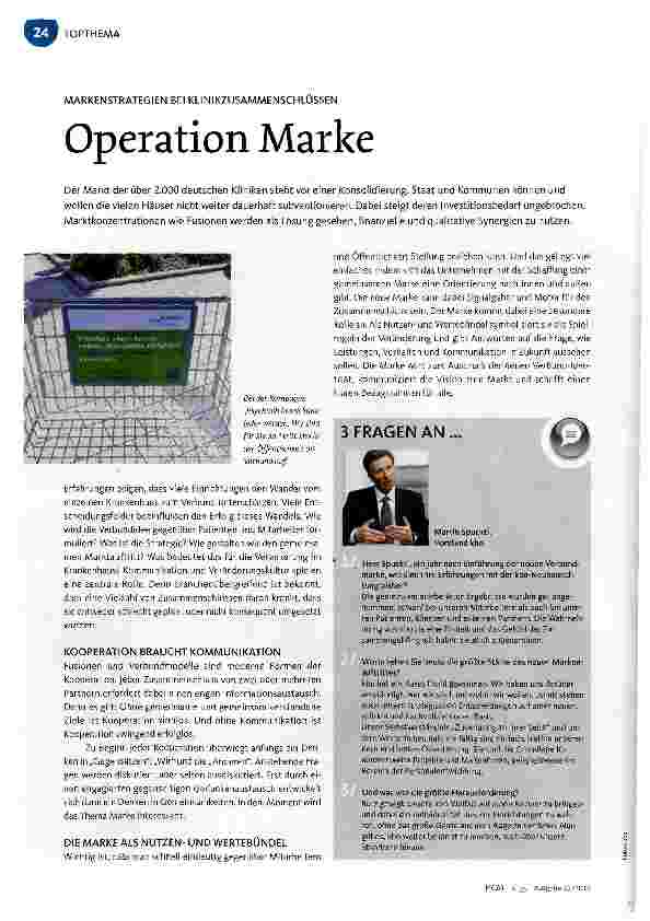 Vorschauseite 1: Operation Marke