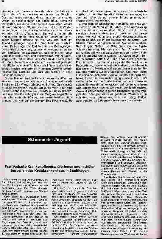 Vorschauseite 2: Erlebnisse aus meiner Arbeit in einem Altenund Pflegeheim
