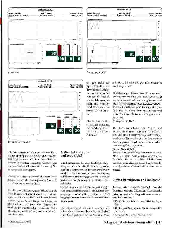 Vorschauseite 2: Informationsmedizin EKG-gesteuertes Biofeedback