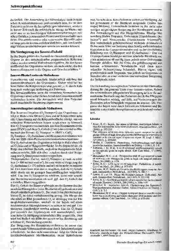 Vorschauseite 4: Sepsis Pathophysiologie, klinisches Bild und Behandlungsstrategien