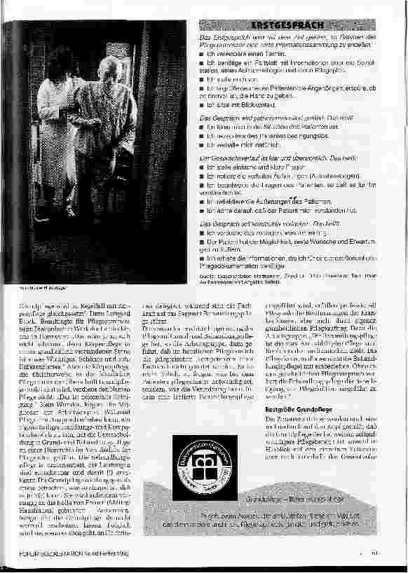 Vorschauseite 2: Der Pflege auf den Grund gegangen