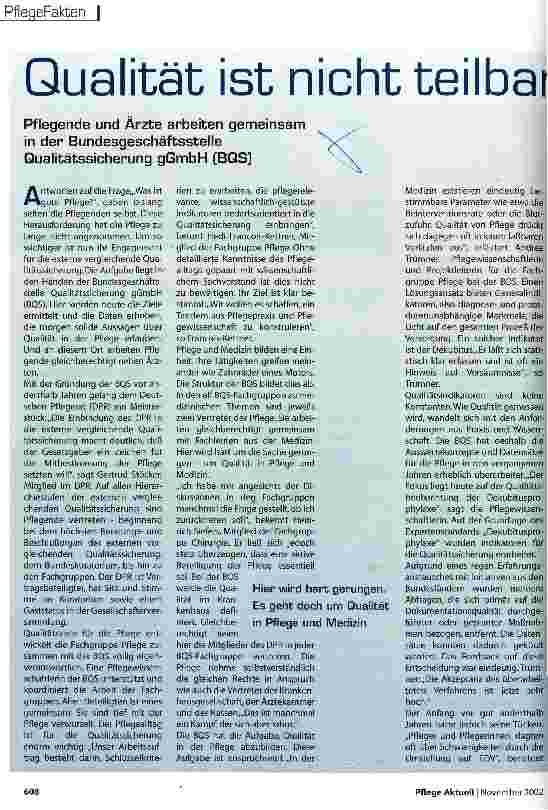 Vorschauseite 1: Qualität ist nicht teilbar