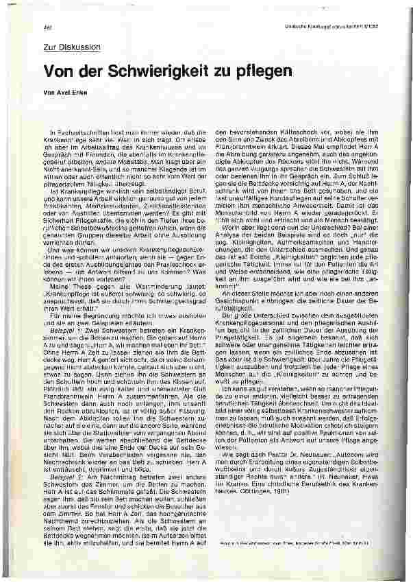 Vorschauseite 1: Von der Schwierigkeit zu pflegen