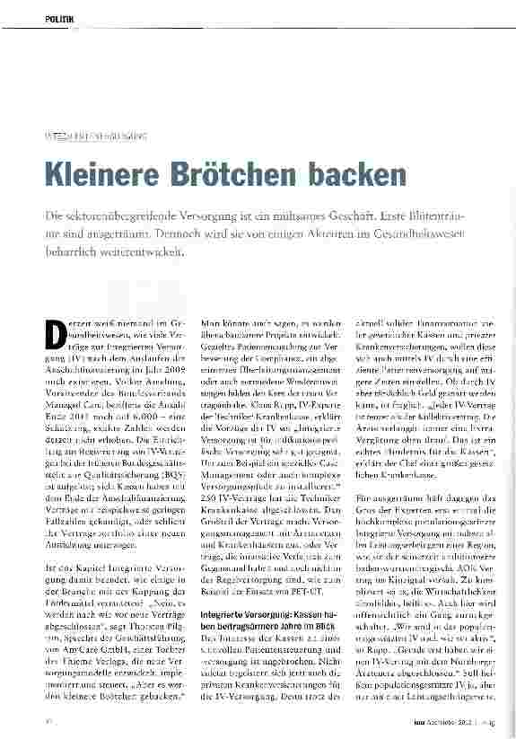 Vorschauseite 1: Kleinere Brötchen backen