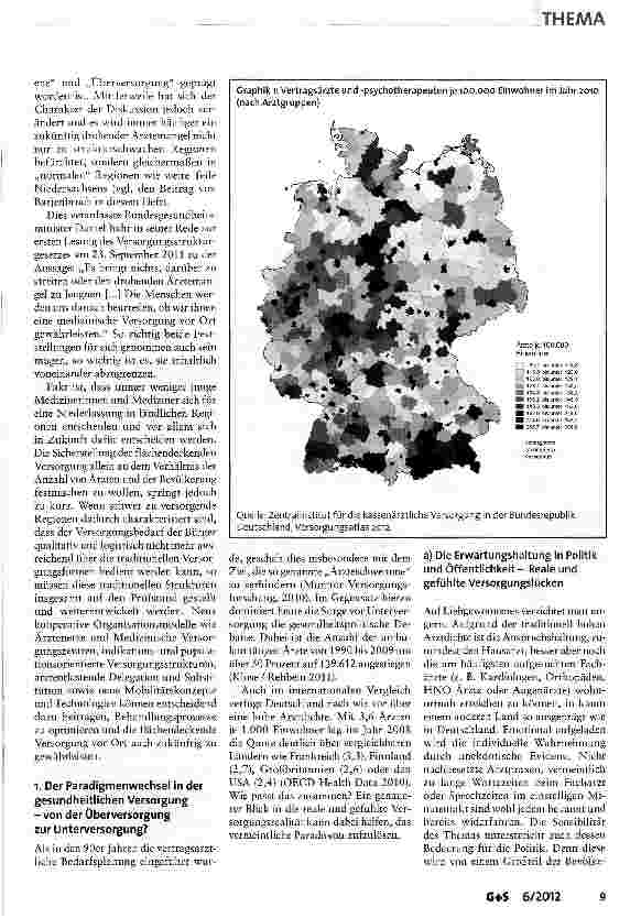 Vorschauseite 2: Die Gesundheitsversorgung in schwer zu versorgenden Regionen