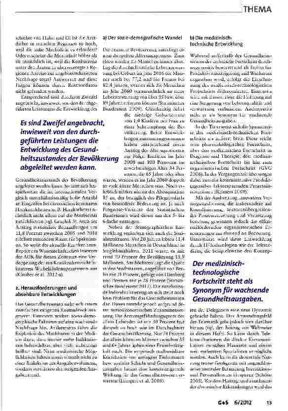 Vorschauseite 6: Die Gesundheitsversorgung in schwer zu versorgenden Regionen