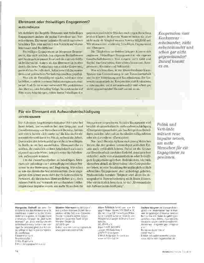 Vorschauseite 3: Bürgerschaftliches Engagement neu denken!
