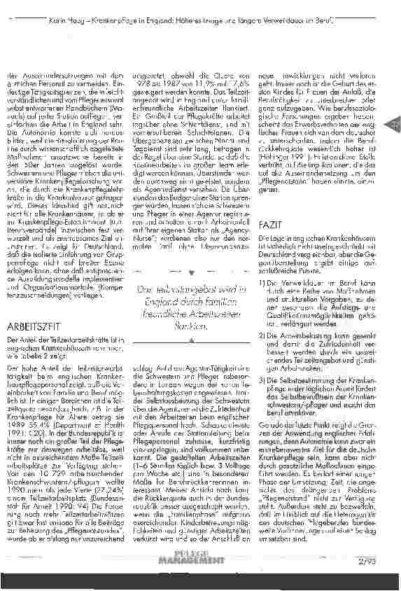 Vorschauseite 5: Krankenpflege in England: höheres Image und längere Verweildauer im Beruf!