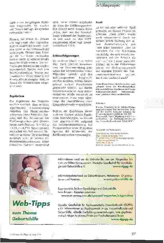 Vorschauseite 2: Dysmenorrhoe und Geburtsschmerz