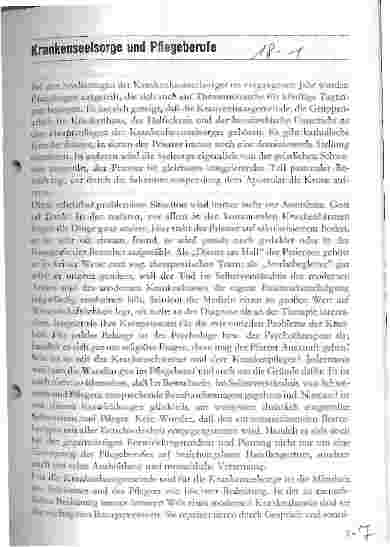 Vorschauseite 1: Krankenseelsorge und Pflegeberufe