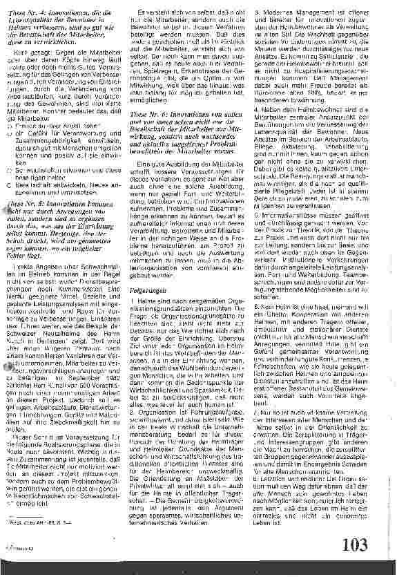 Vorschauseite 2: Neue Möglichkeiten / Organisation eines Altenheimes zugunsten der Heimbewohner