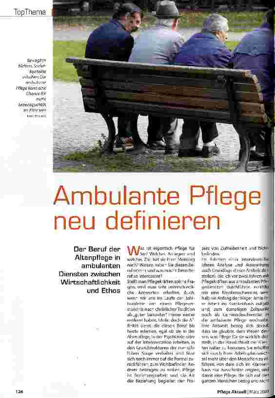 Vorschauseite 1: Ambulante Pflege neu definieren