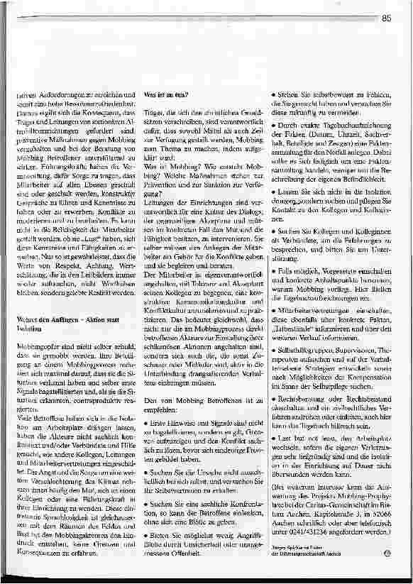 Vorschauseite 5: Mobbing kann jede und jeden treffen