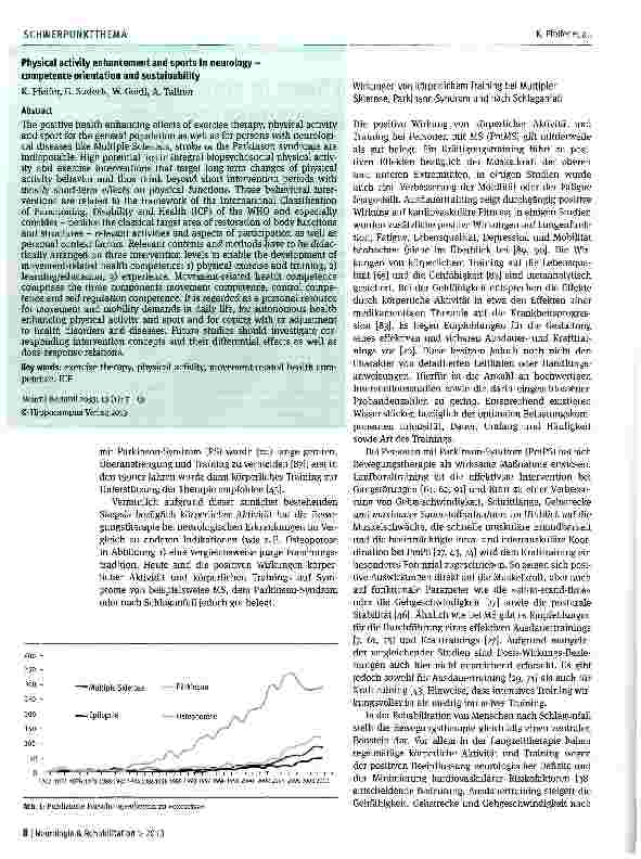 Vorschauseite 2: Bewegungsförderung und Sport in der Neurologie - Kompetenzorientierung und Nachhaltigkeit