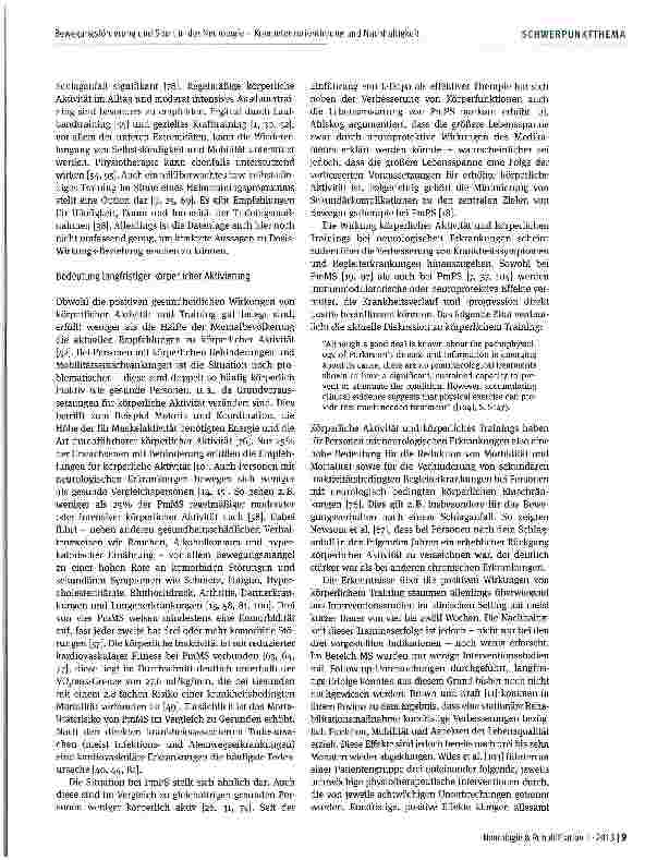 Vorschauseite 3: Bewegungsförderung und Sport in der Neurologie - Kompetenzorientierung und Nachhaltigkeit