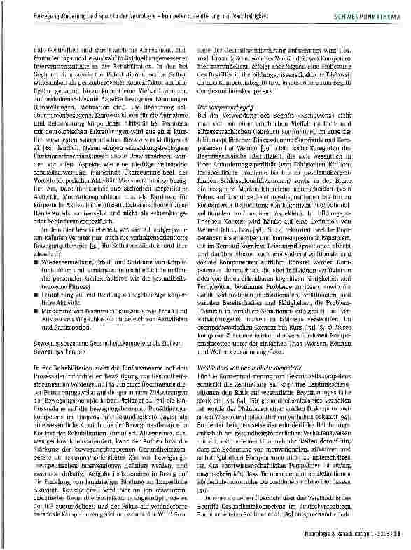 Vorschauseite 5: Bewegungsförderung und Sport in der Neurologie - Kompetenzorientierung und Nachhaltigkeit