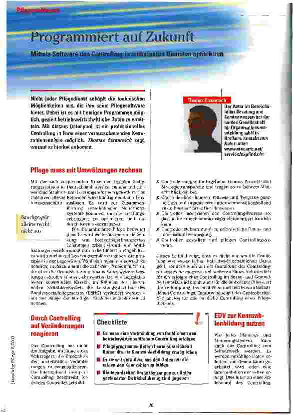 Vorschauseite 1: Programmiert auf Zukunft