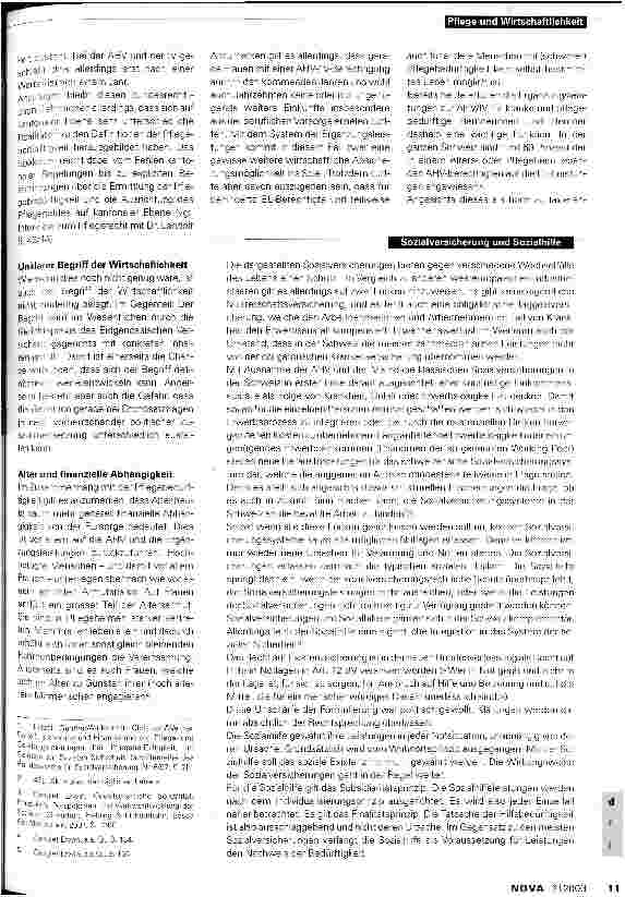 Vorschauseite 2: Pflege und Wirtschaftlichkeit