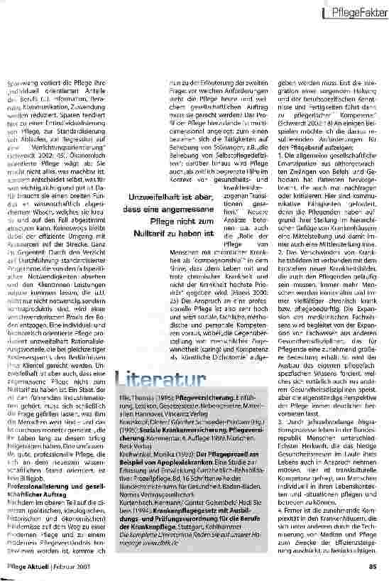 Vorschauseite 4: Pflege benötigt eine wissenschaftliche Basis