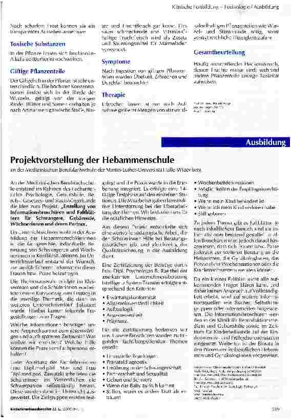 Vorschauseite 2: Giftige und weniger giftige Pflanzen Teil 63