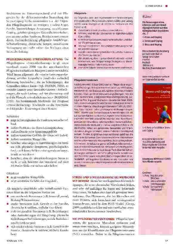 Vorschauseite 3: Stress und pflegerische Stressbewältigung