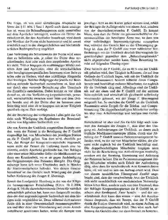 Vorschauseite 3: Auslieferung von Arzneimittel an entlassene Patienten durch Dritte zulässig