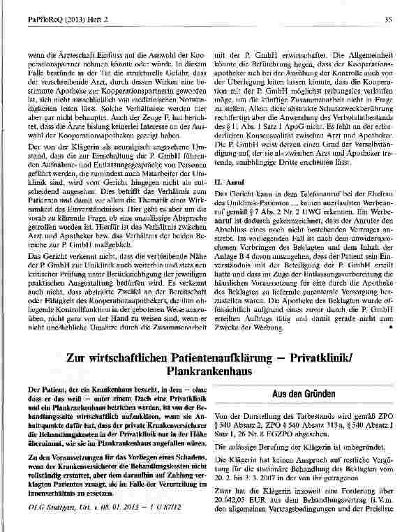 Vorschauseite 4: Auslieferung von Arzneimittel an entlassene Patienten durch Dritte zulässig
