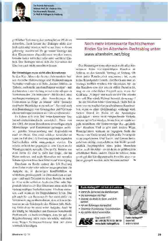 Vorschauseite 2: Grobe Verstöße gegen den Heim vertrag rechtfertigen Kündigung