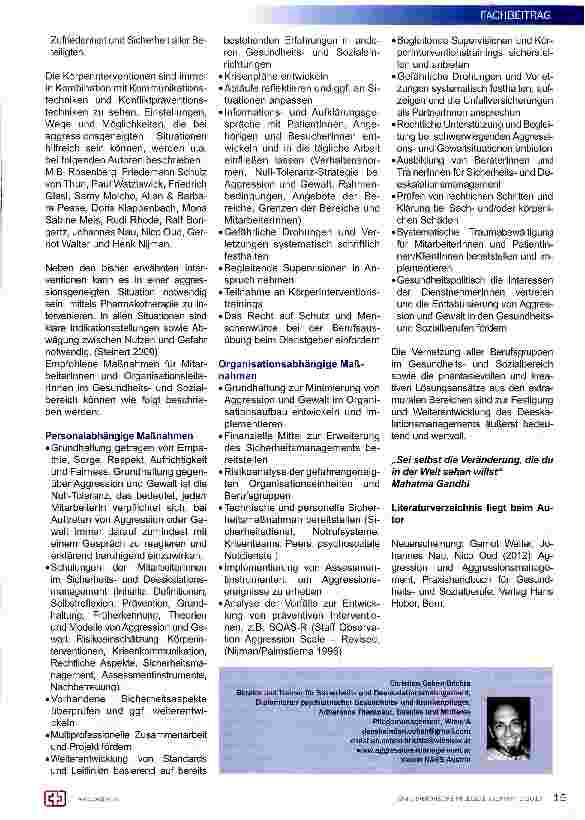 Vorschauseite 3: Sicherheitsund Deeskalationsmanagement im Gesundheitsund Sozialwesen