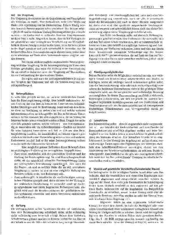 Vorschauseite 3: Der Beratervertrag im Gesundheitswesen - Inhalt, Sinn und Risiken eines Konstrukts zwischen Geschäft und Rechtsgeschäft
