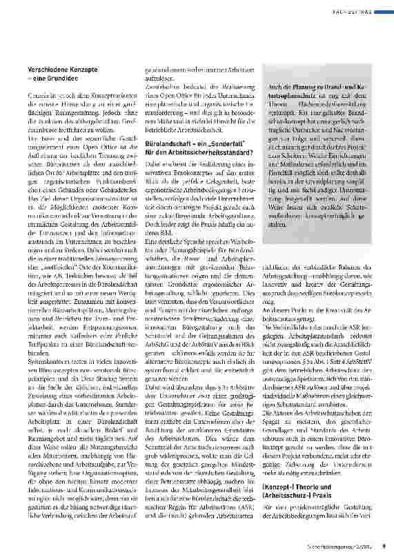 Vorschauseite 2: Kreativer Arbeitsschutz gefragt