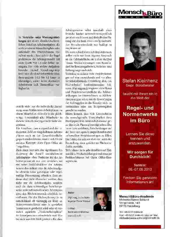 Vorschauseite 4: Kreativer Arbeitsschutz gefragt