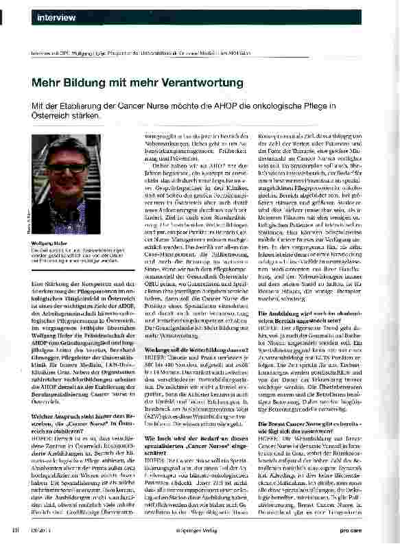Vorschauseite 1: Mehr Bildung mit mehr Verantwortung