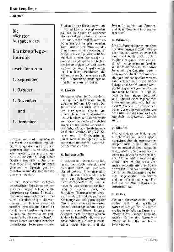 Vorschauseite 3: Gibt es einen Zusammenhang zwischen Ernährung und Atherosklerose?