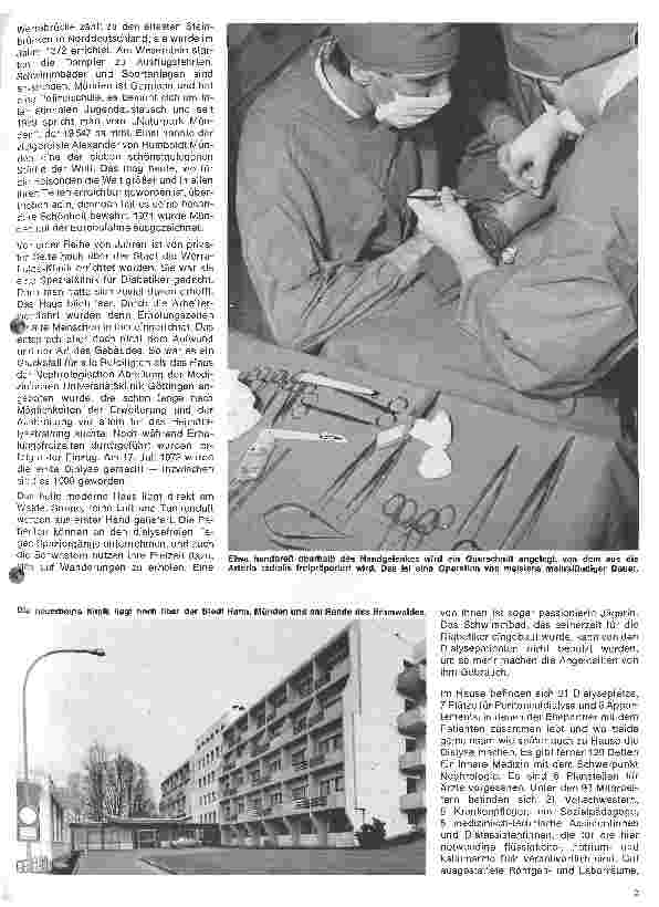 Vorschauseite 2: Die Werra-Fulda-Klinik in Hann.Münden Nephrologisches Zentrum Niedersachsen