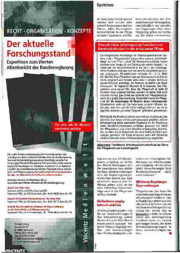 Vorschauseite 2: Dienstbereit - mit oder ohne Lohn?