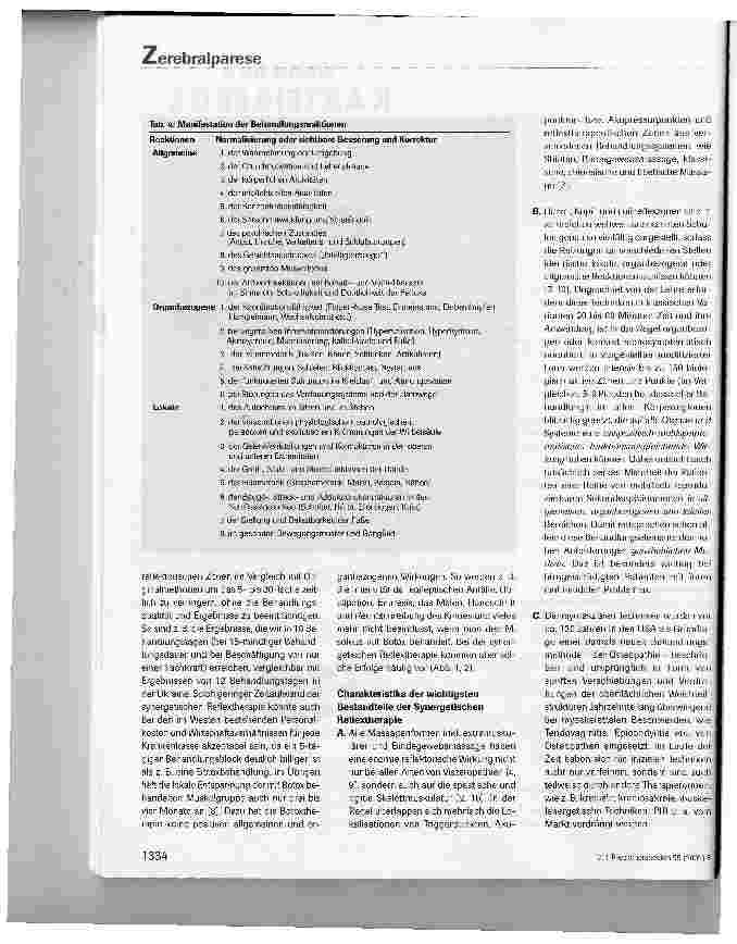 Vorschauseite 6: Synergetische Reflextherapie bei infantiler Zerebralparese