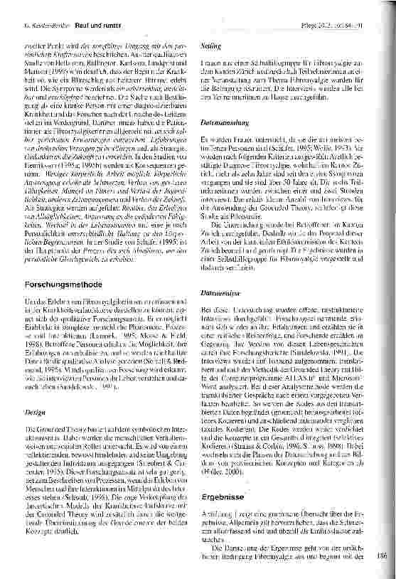 Vorschauseite 3: Rauf und runter - Das Erleben von Frauen mit der rheumatischen Krankheit Fibromyalgie