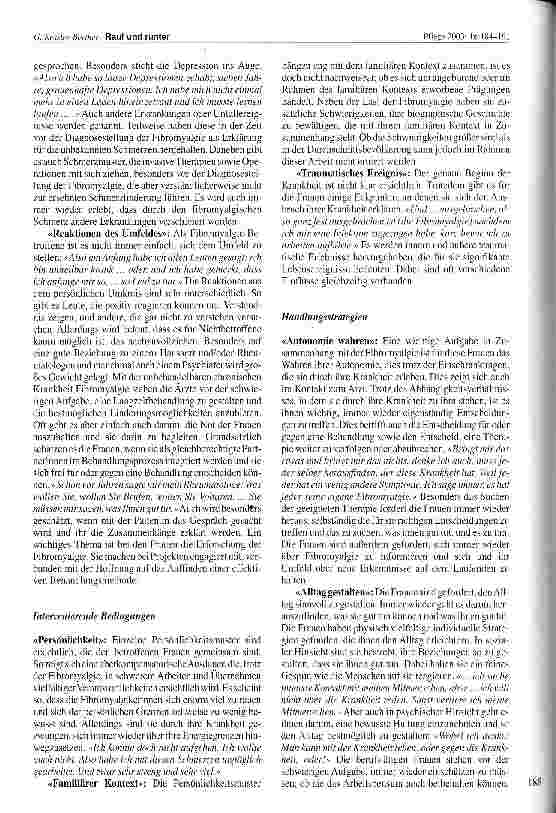 Vorschauseite 5: Rauf und runter - Das Erleben von Frauen mit der rheumatischen Krankheit Fibromyalgie