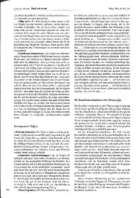 Vorschauseite 6: Rauf und runter - Das Erleben von Frauen mit der rheumatischen Krankheit Fibromyalgie