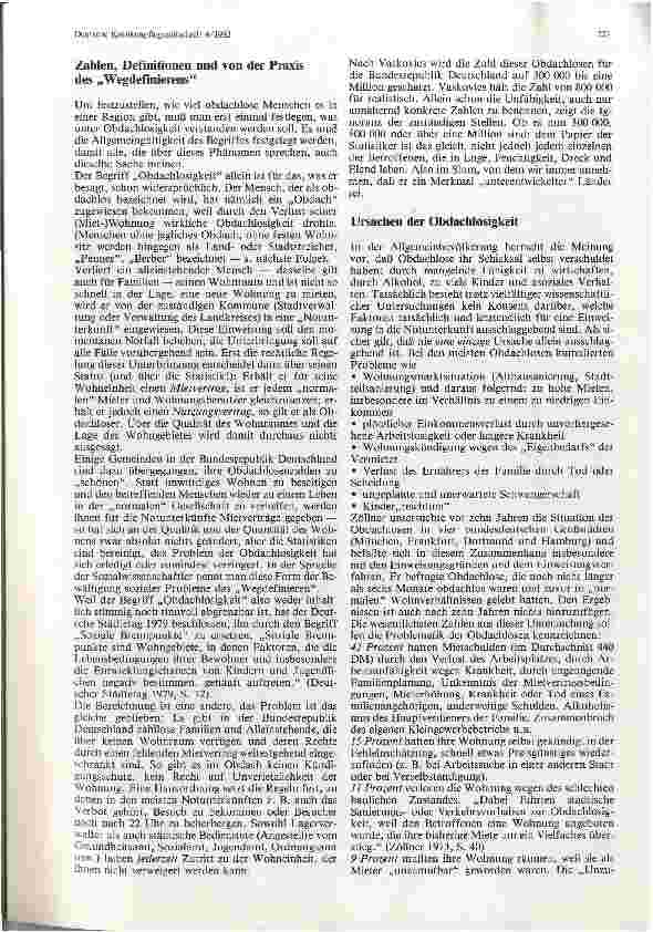 Vorschauseite 2: Randgruppen in der Bundesrepublik Deutschland