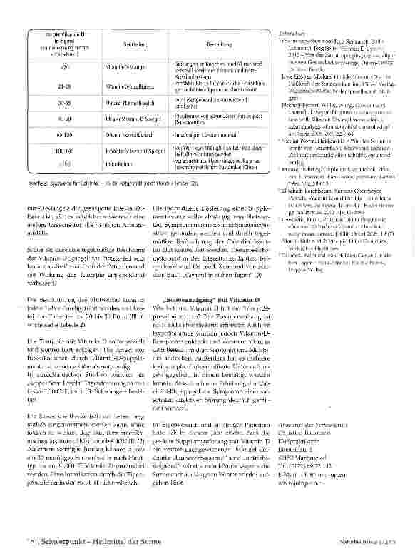 Vorschauseite 4: Sonnenvitamin D
