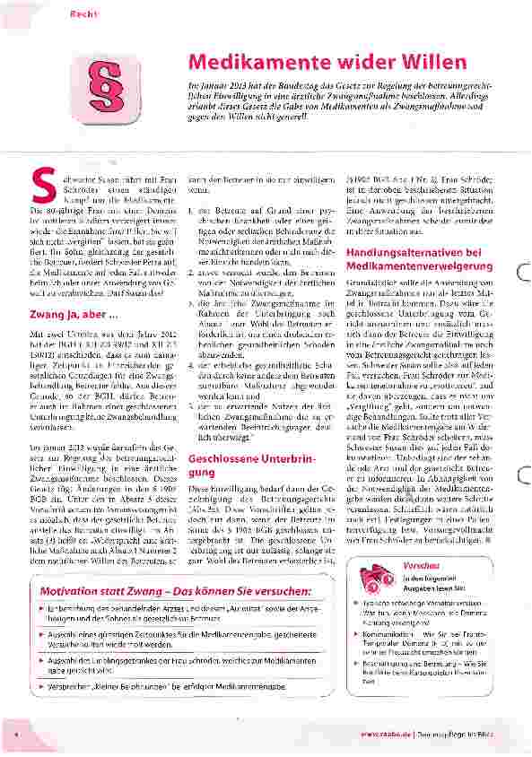 Vorschauseite 1: Medikamente wider Willen