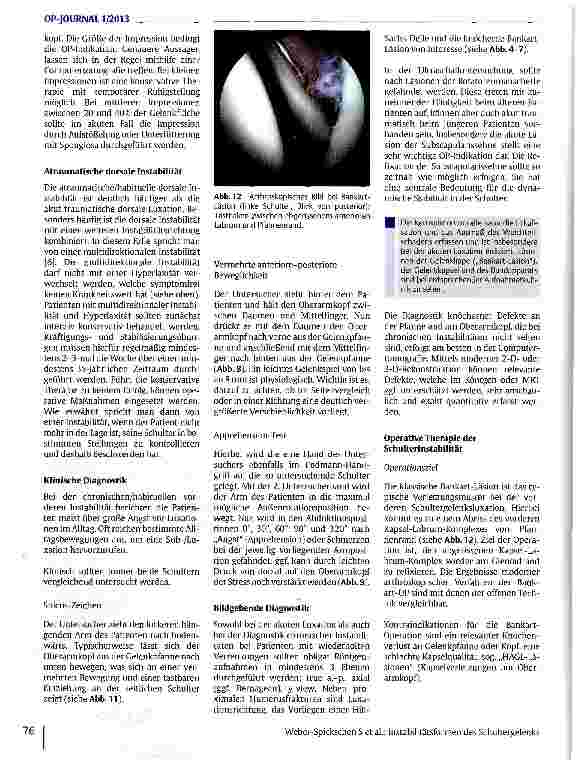 Vorschauseite 5: Instabilitätsformen des Schultergelenks
