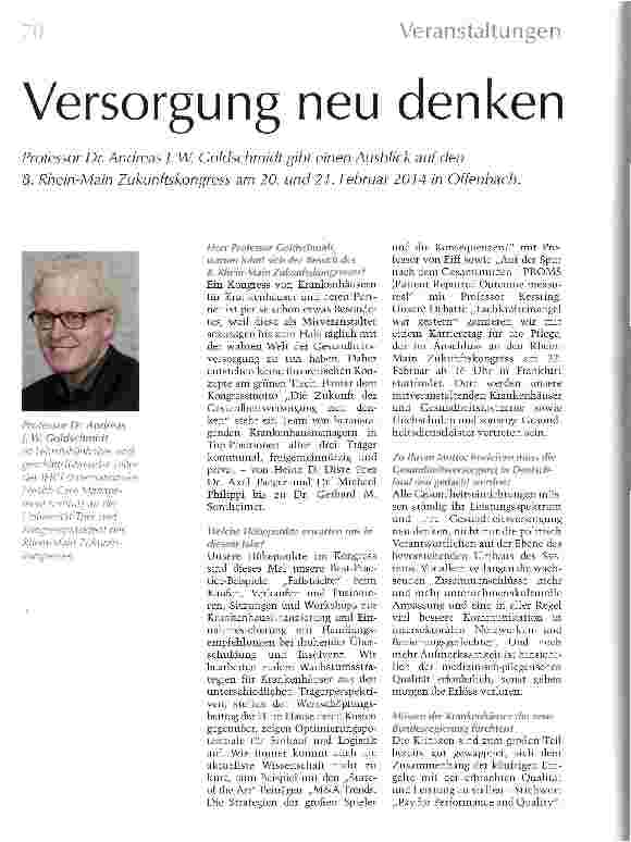 Vorschauseite 1: Versorgung neu denken