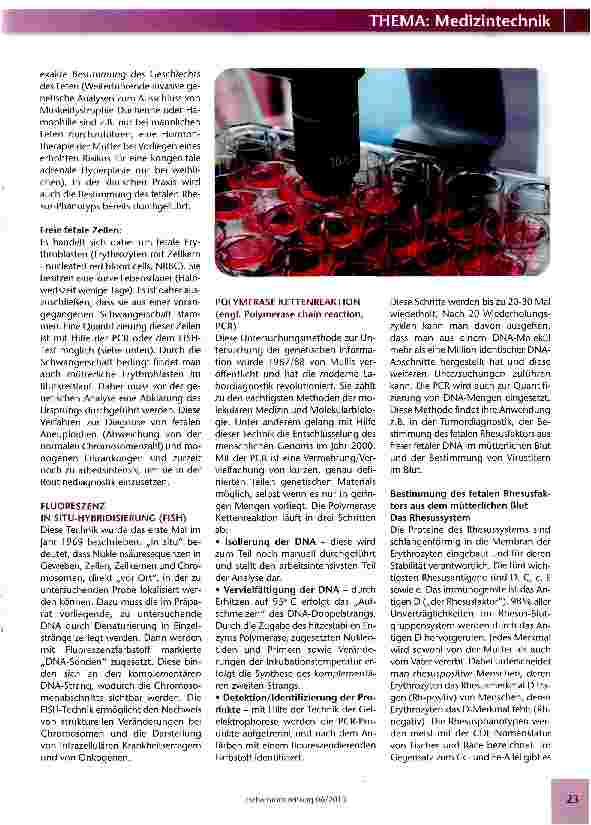Vorschauseite 2: FISH, NIPD, PCR -was steckt dahinter?