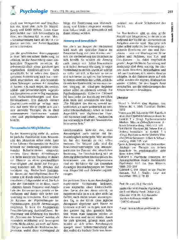 Vorschauseite 3: Atmung und Emotion