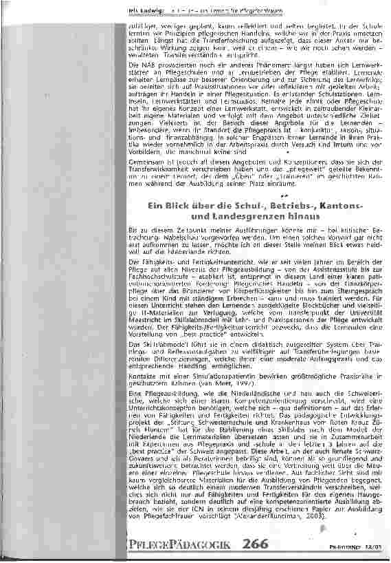 Vorschauseite 3: T x T = T2 - ein Lernort für Pflegefachfrauen