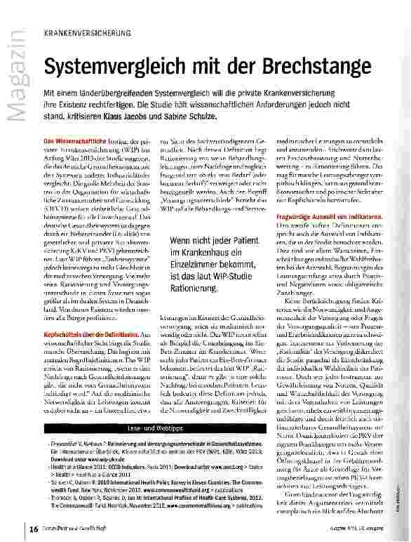 Vorschauseite 1: Systemvergleich mit der Brechstange