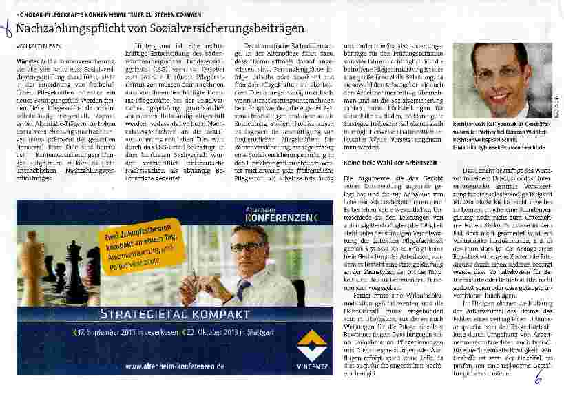 Vorschauseite 1: Nachzahlungspflicht von Sozialversicherungsbeiträgen